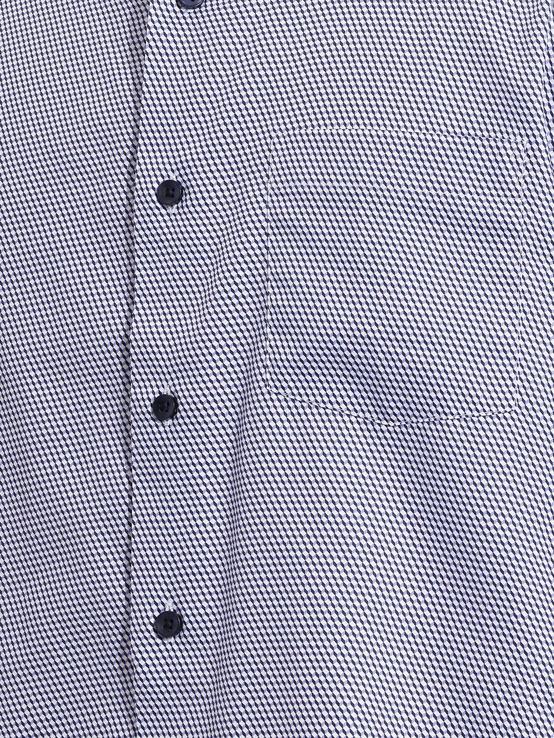 Blackberrys Geometric Printed Pure Cotton Formal Shirt - right view