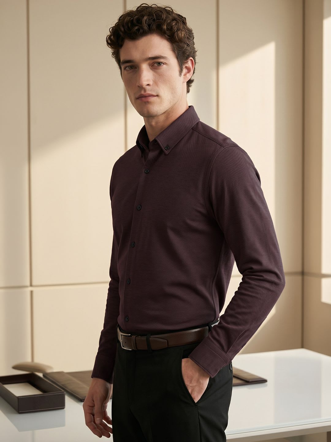 Van Heusen Slim Fit Formal Shirt - right view