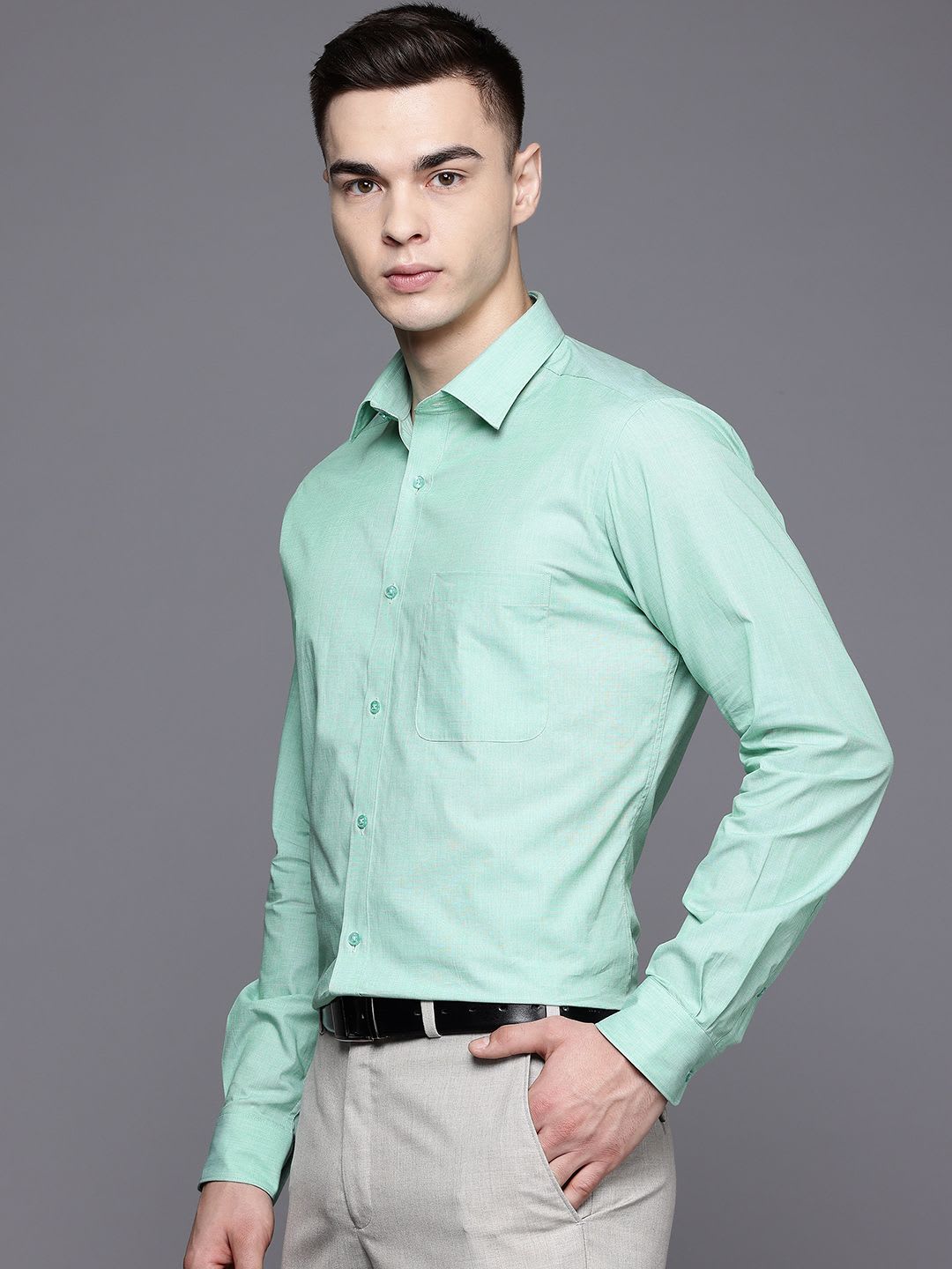 Raymond Pure Cotton Slim Fit Formal Shirt - right view