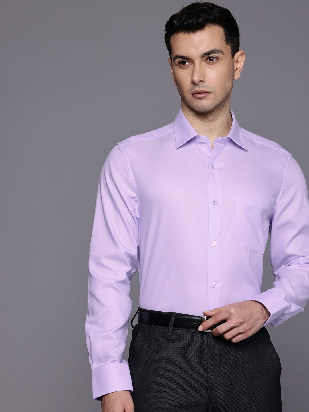 Louis Philippe Pure Cotton Formal Shirt - default view