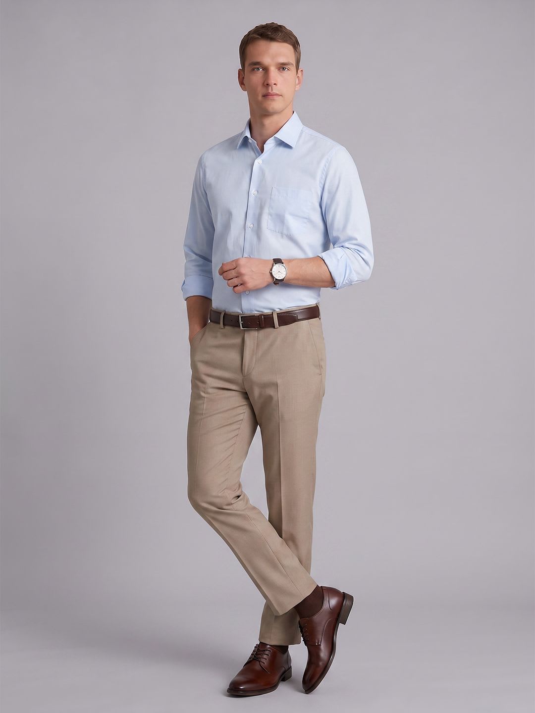 Blackberrys Men Slim Fit Formal Shirt - back view