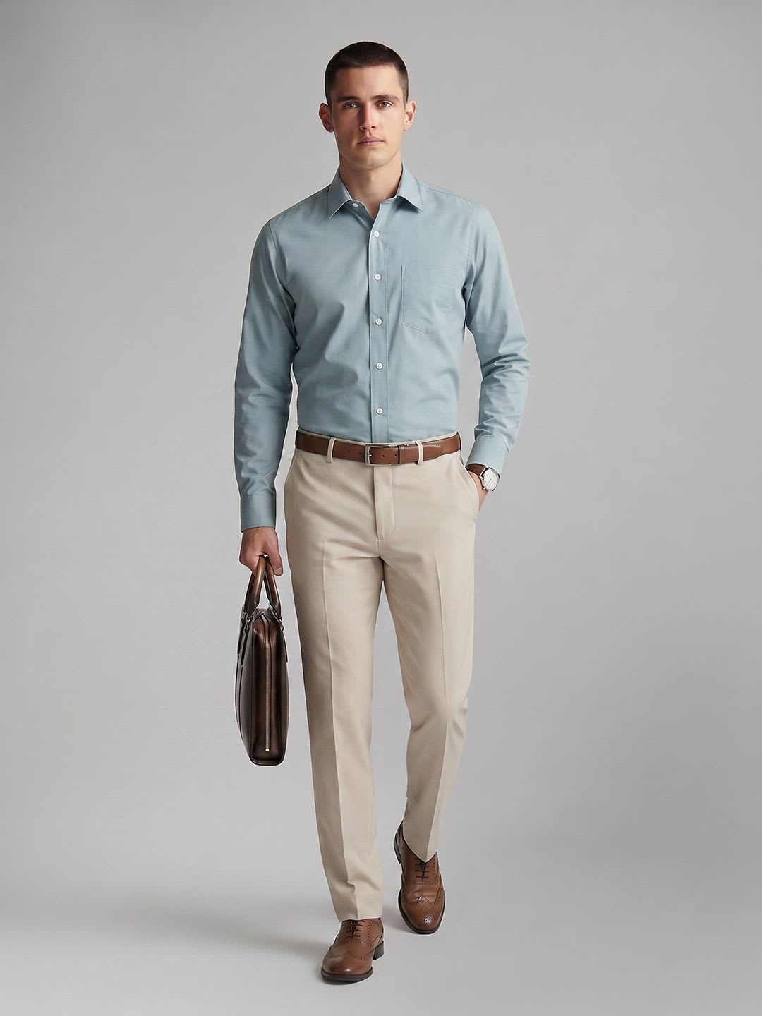 Van Heusen Slim Fit Formal Shirt - back view