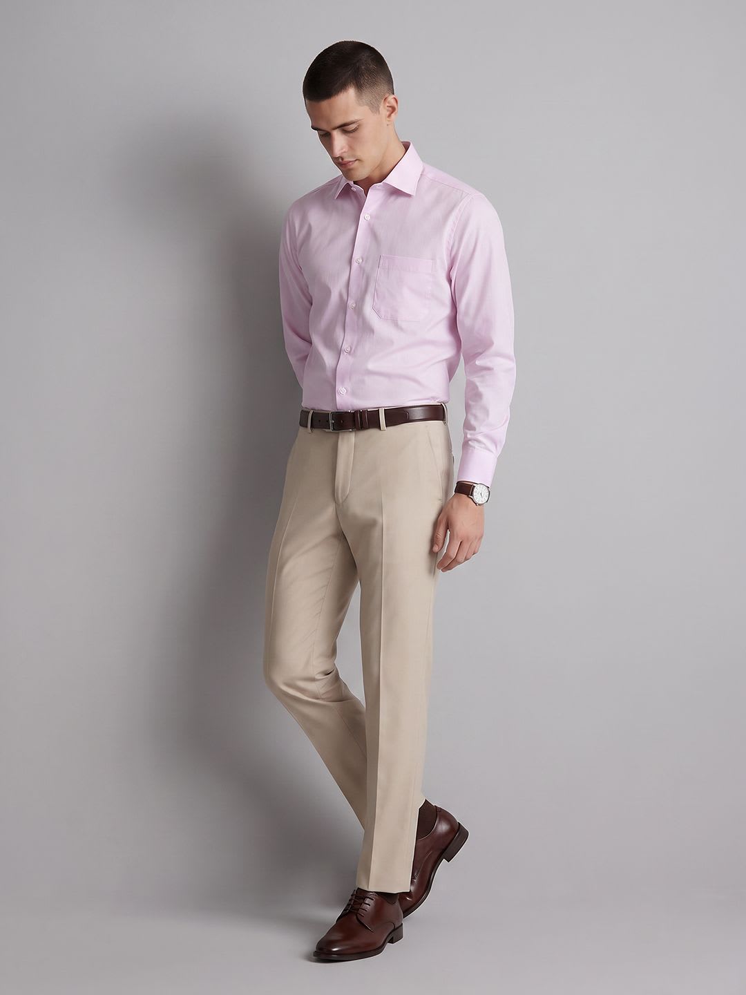 Allen Solly Men Slim Fit Formal Shirt - back view