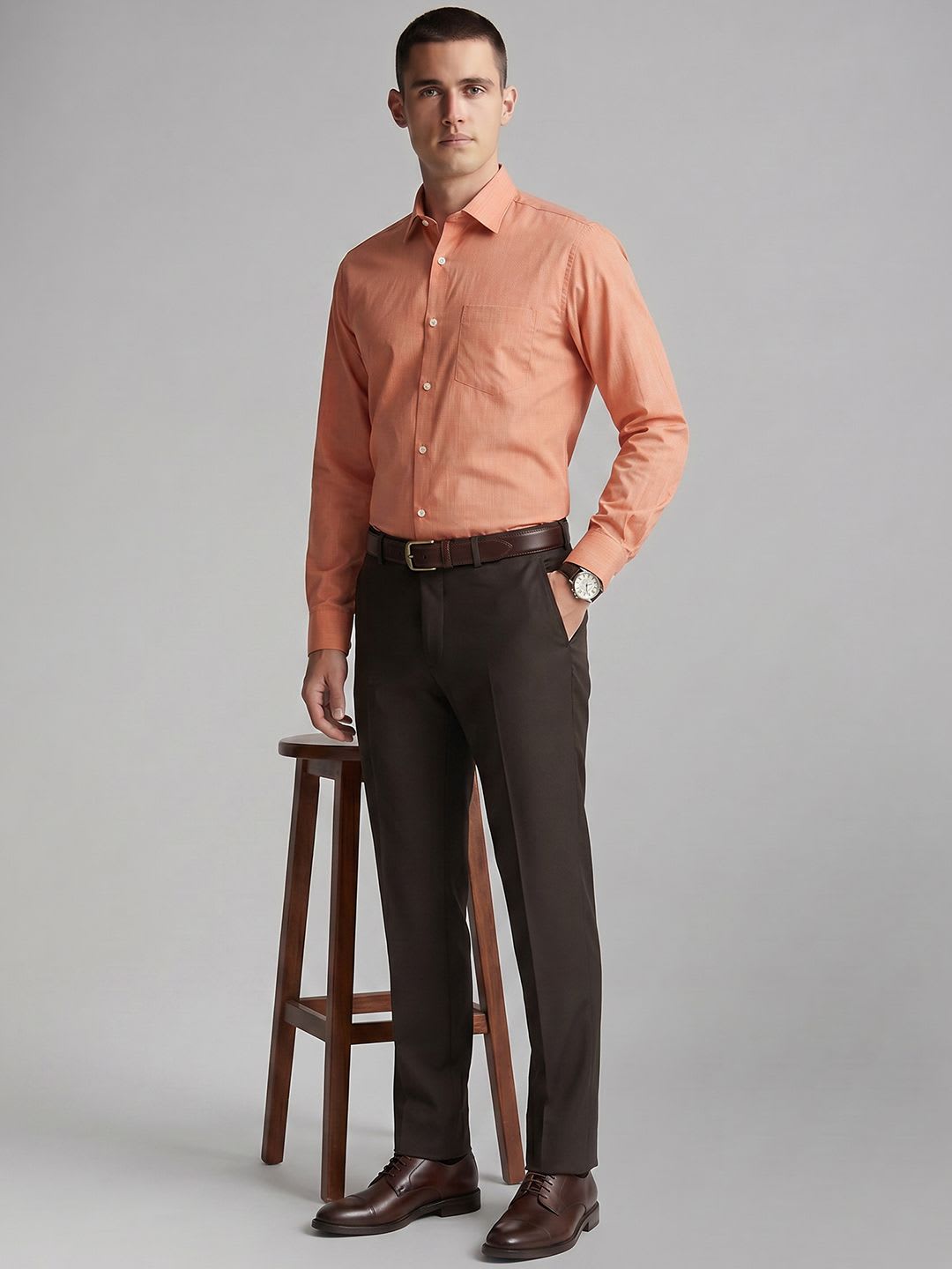 Van Heusen Pure Cotton Formal Shirt - back view