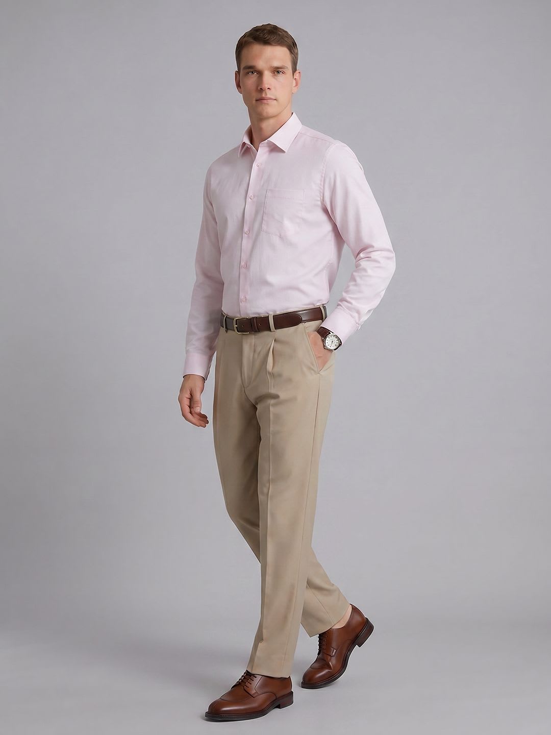 Blackberrys Slim Fit Pure Cotton Formal Shirt - back view
