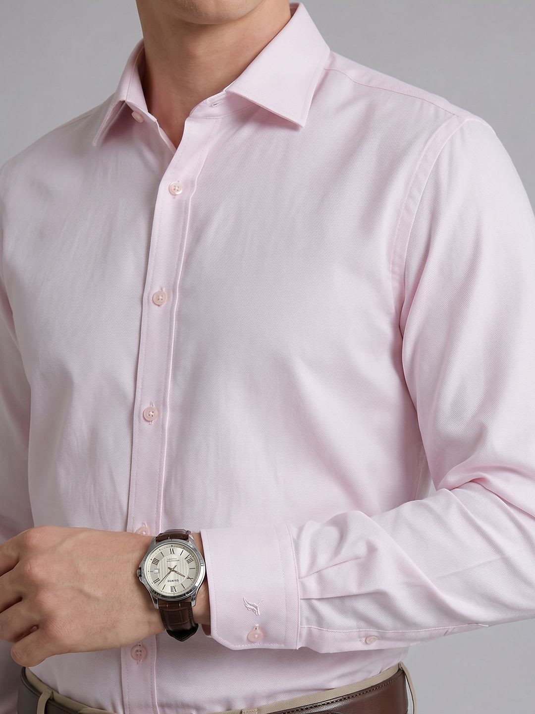 Blackberrys Slim Fit Pure Cotton Formal Shirt - right view