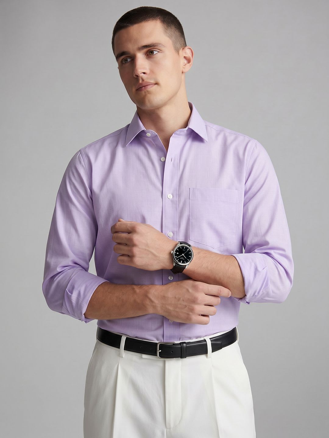 Van Heusen Slim Fit Pure Cotton Formal Shirt - default view