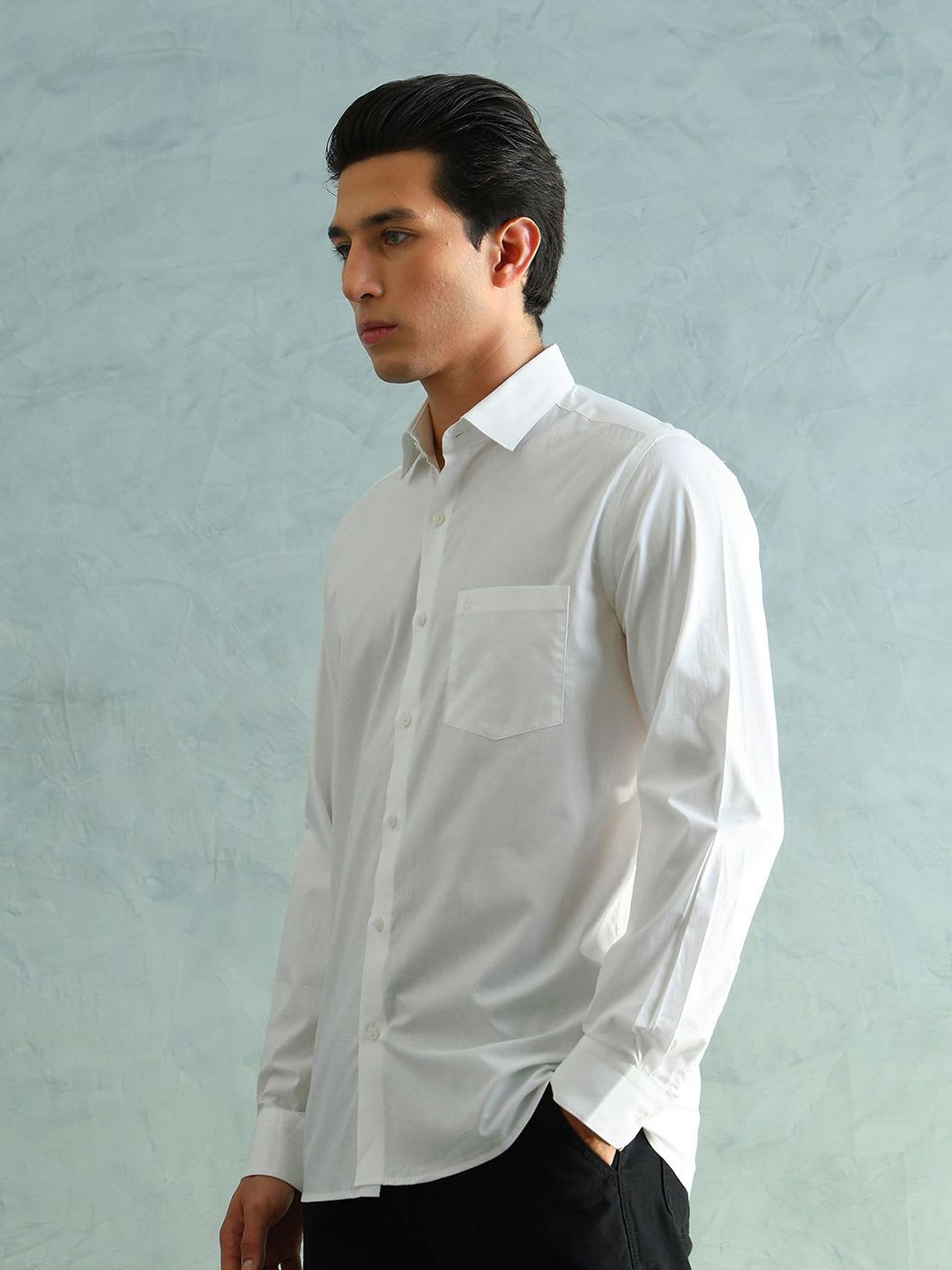 Arrow Men Slim Fit Smart Formal Shirt - right view