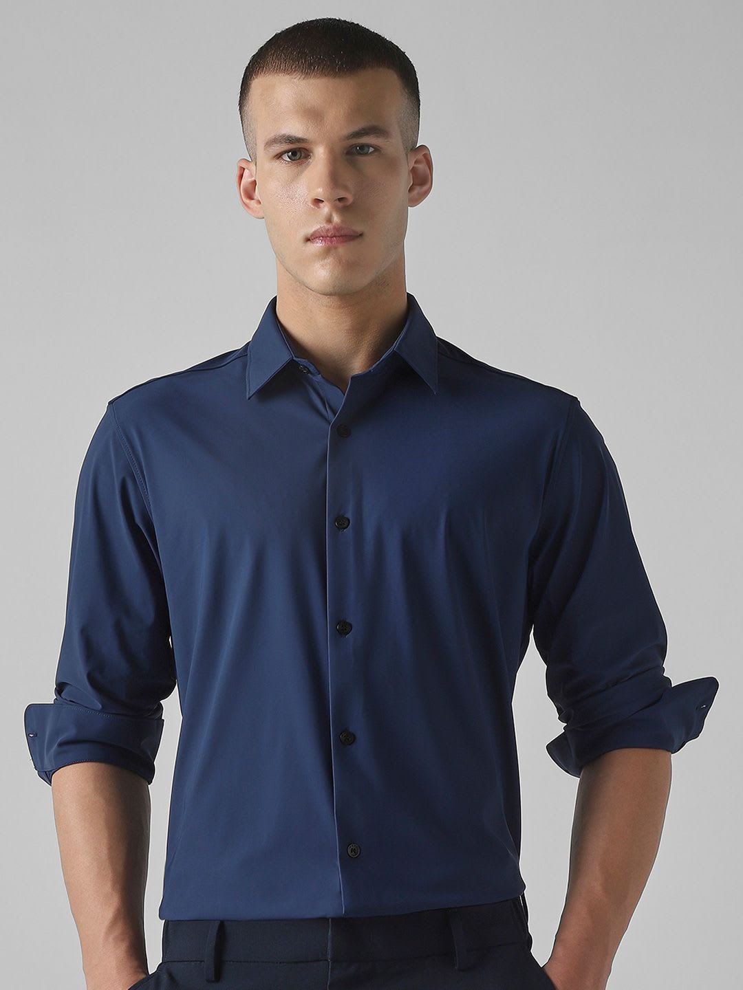 Mufti Men Slim Fit Semiformal Shirt - default view