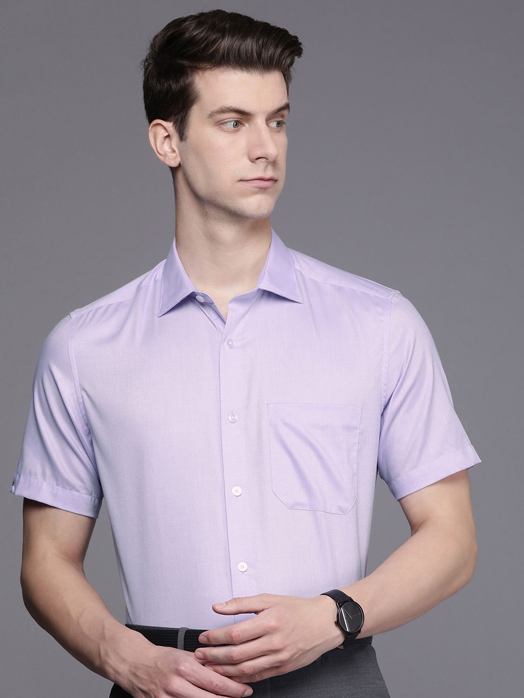Louis Philippe Men Pure Cotton Classic Formal Shirt - default view
