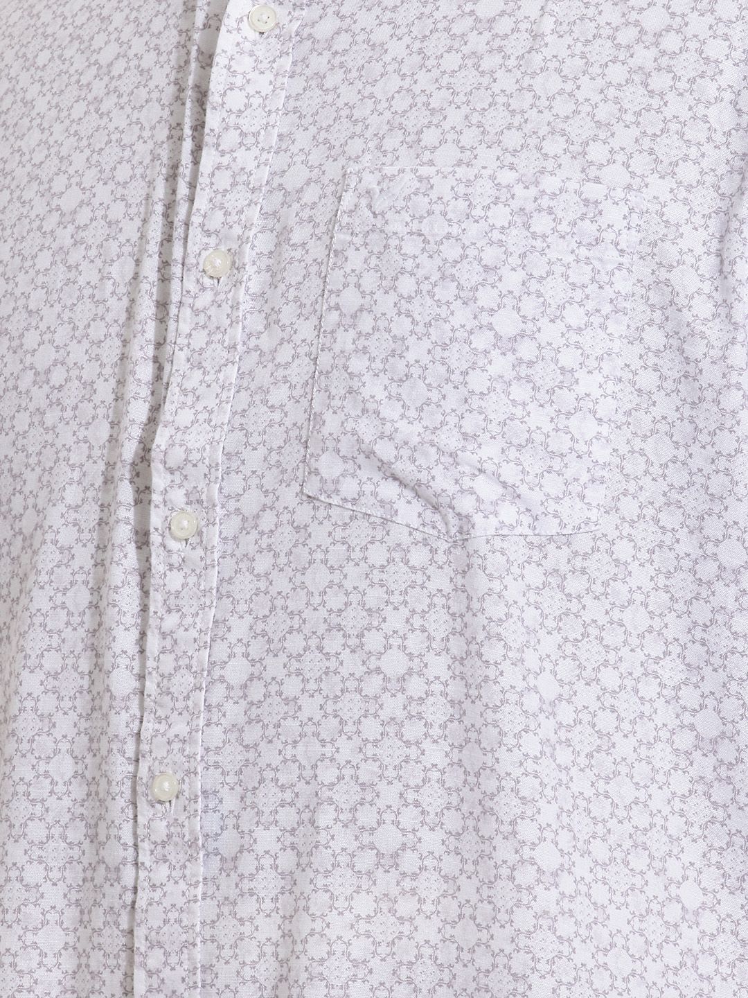Blackberrys Slim Fit Geometric Printed Pure Cotton Formal Shirt - right view