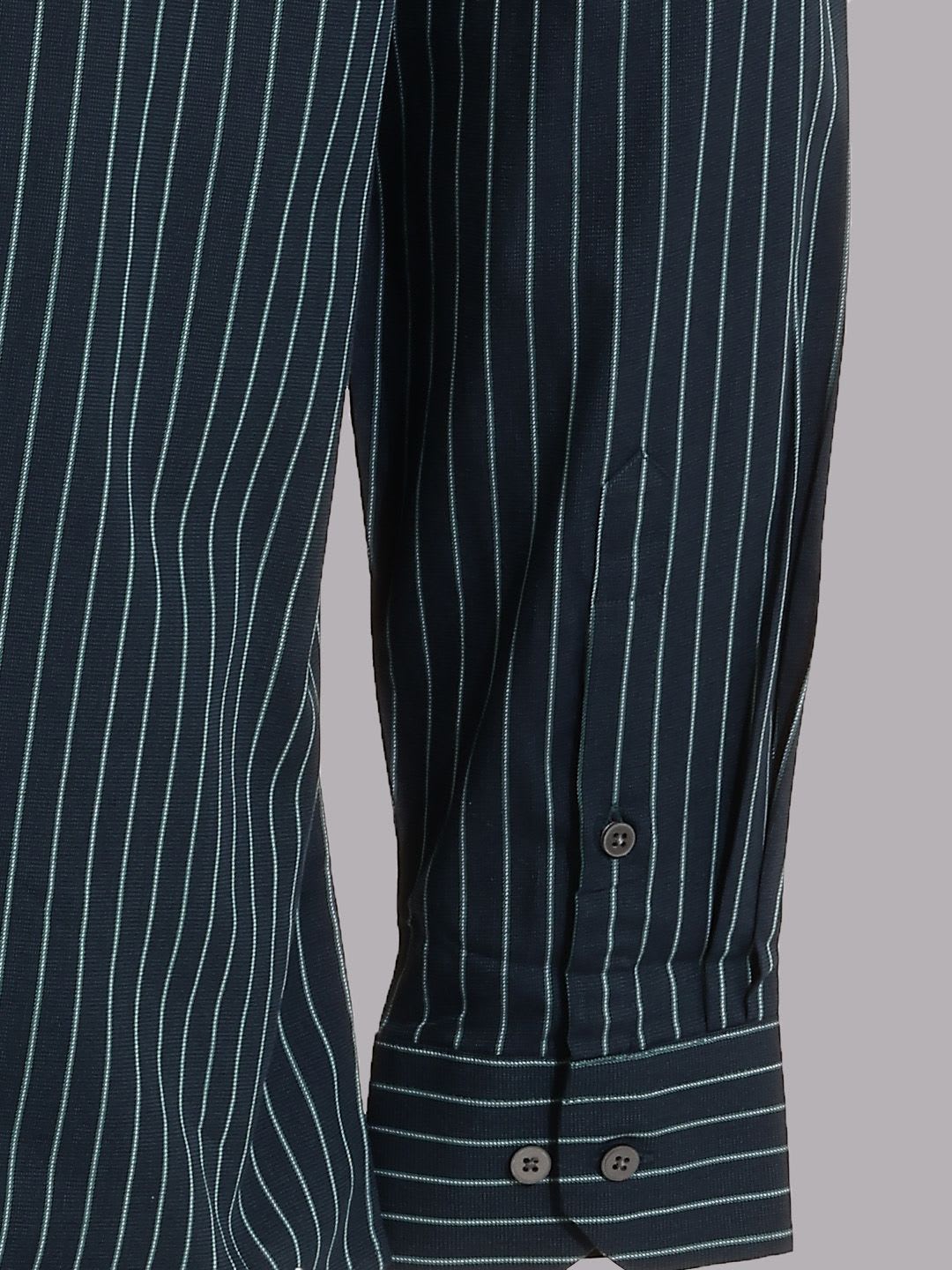 Arrow Striped Pure Cotton Formal Shirt - left view