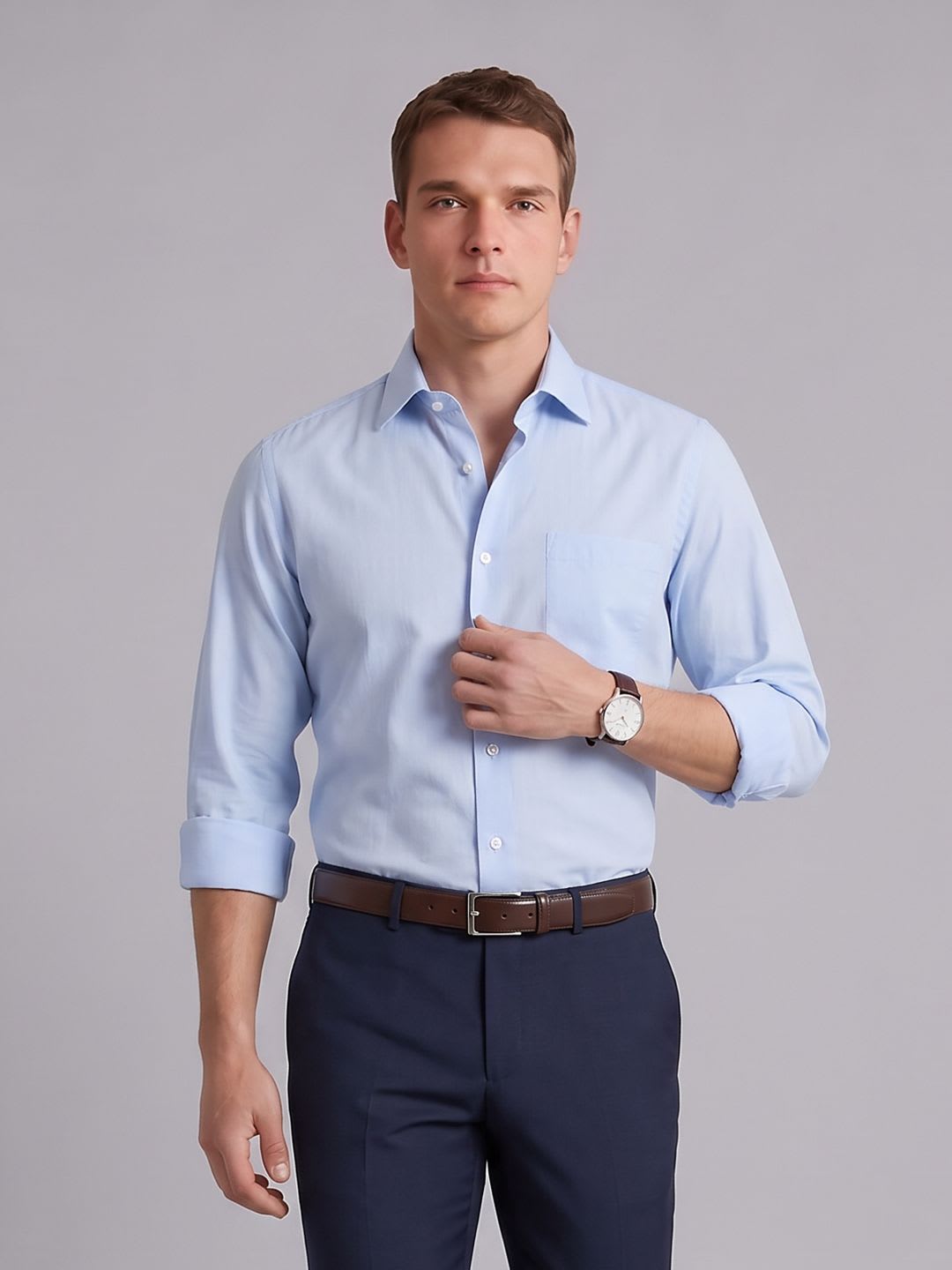 Blackberrys Textured Opaque Formal Shirt - default view