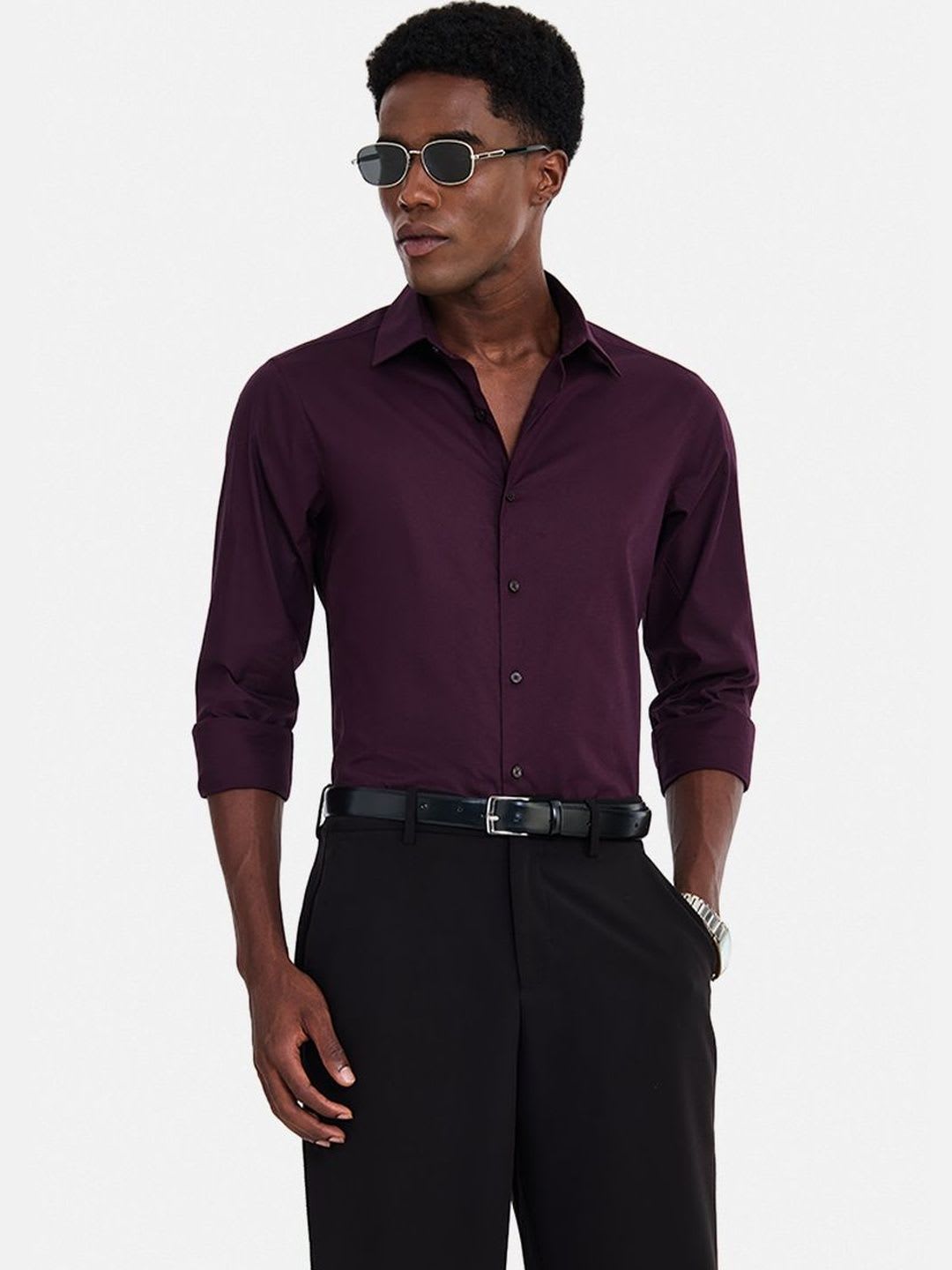 Snitch Men Slim Fit Semiformal Shirt - default view