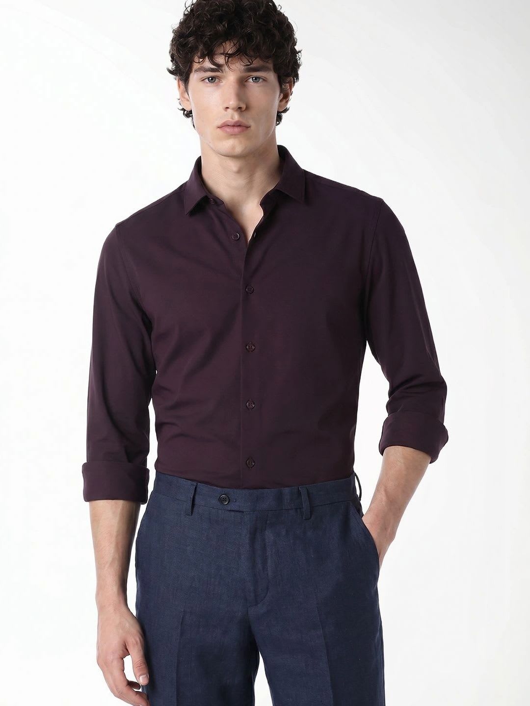 Jack & Jones Men Slim Fit Formal Shirt - default view