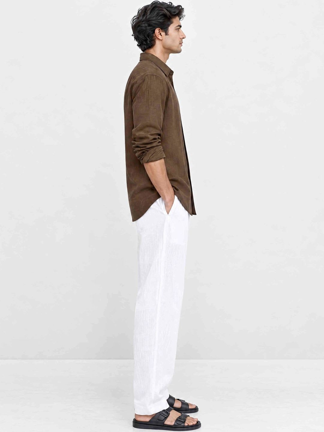 dhaaga Men Premium Casual Shirt - back view
