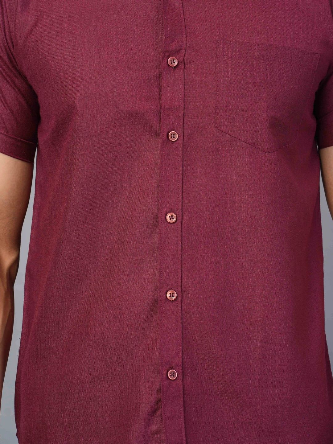 RENOUX Men Standard Slim Fit Casual Shirt - left view