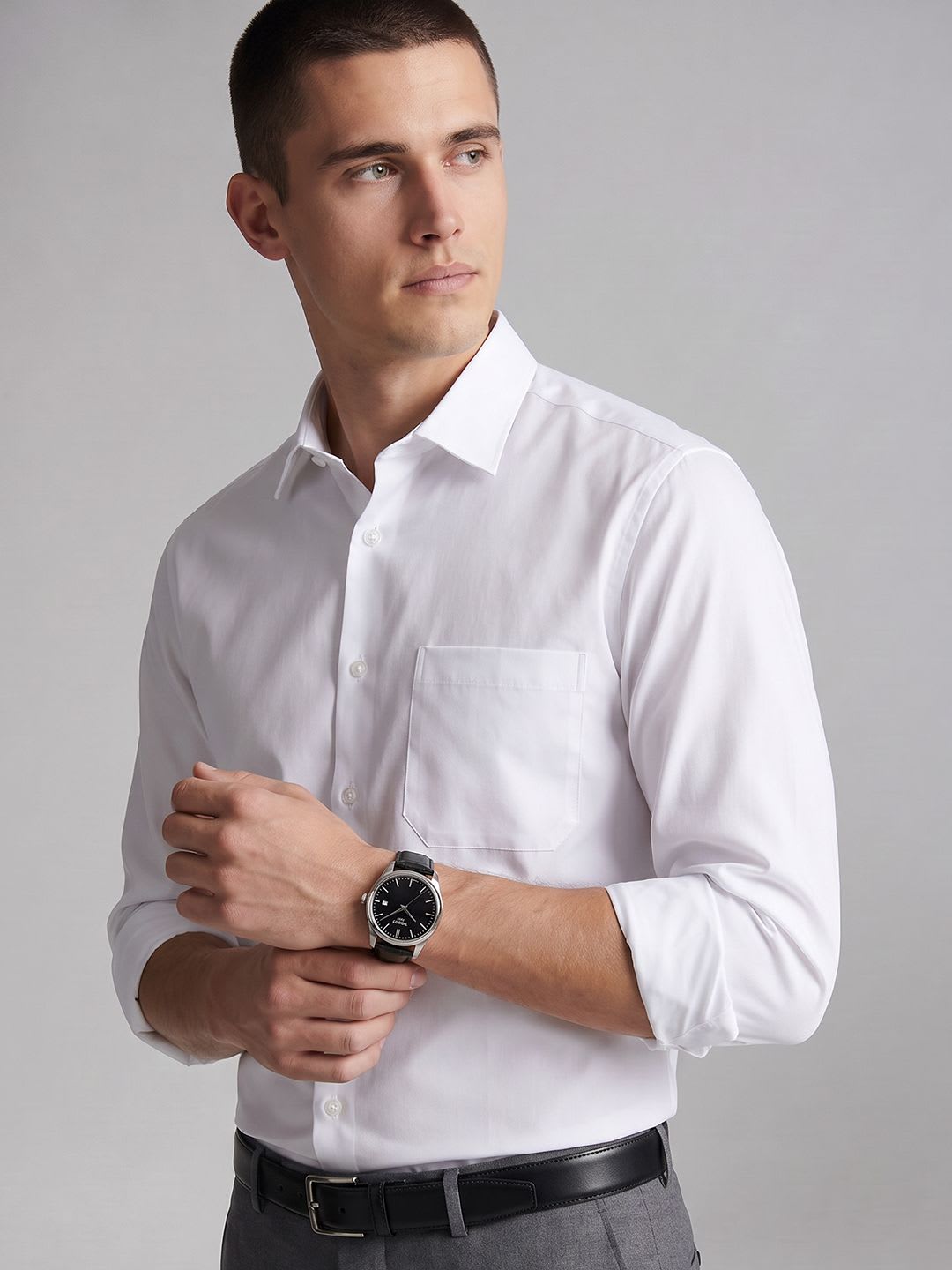 Louis Philippe Jeans Slim Fit Pure Cotton Formal Shirt - default view