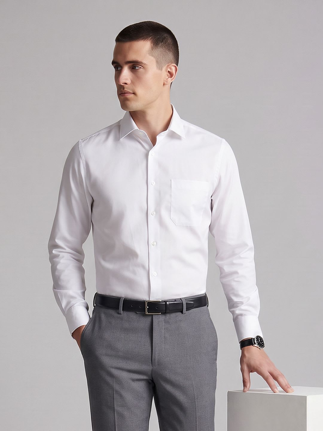 Louis Philippe Men Slim Fit Formal Shirt - default view