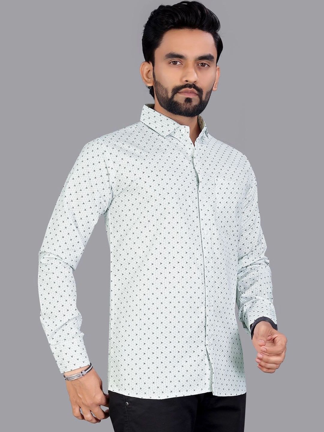 pihu Men Printed Casual Shirt - left view