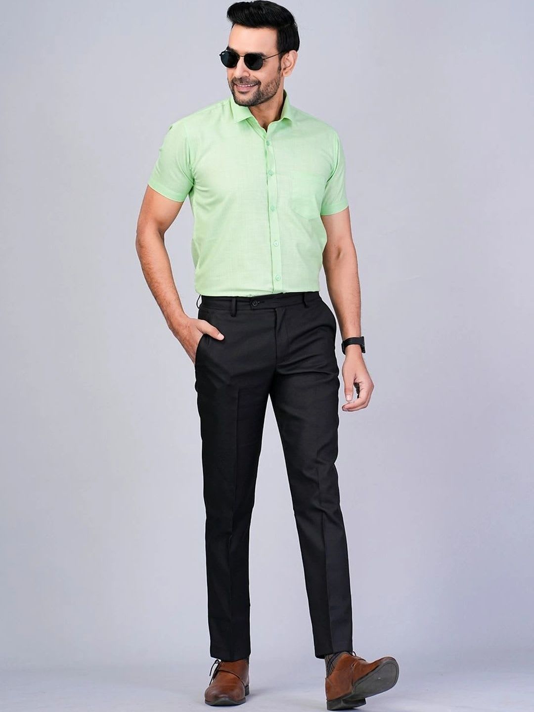 RENOUX Men Standard Slim Fit Casual Shirt - right view