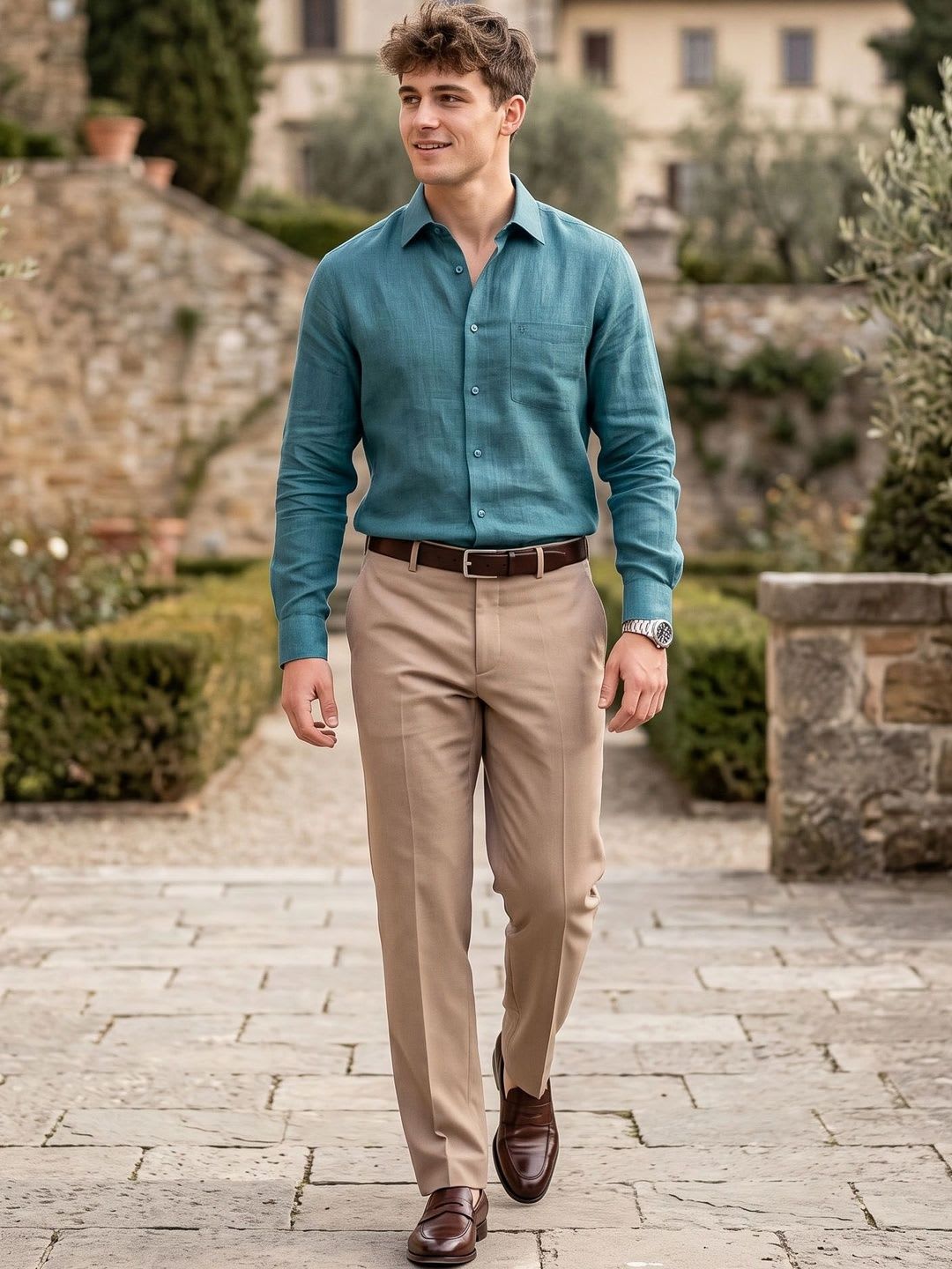 Charagh Din Men Smart Casual Shirt - default view