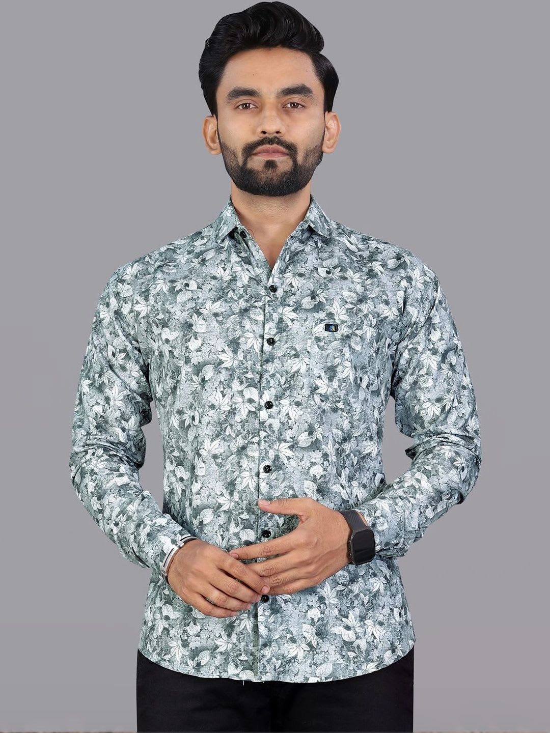 pihu Men Floral Printed Casual Shirt - default view