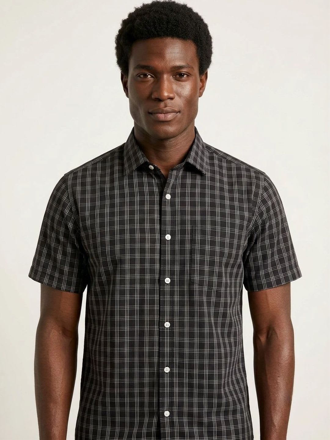 MARK & ALBERT Men Slim Fit Checked Casual Shirt - default view
