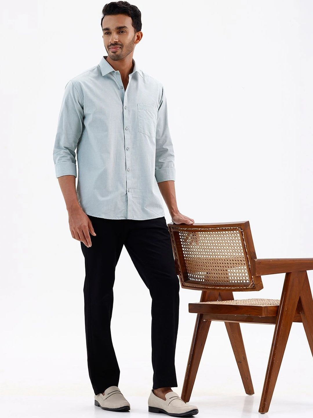 ARISER Men Smart Slim Fit Casual Shirt - left view