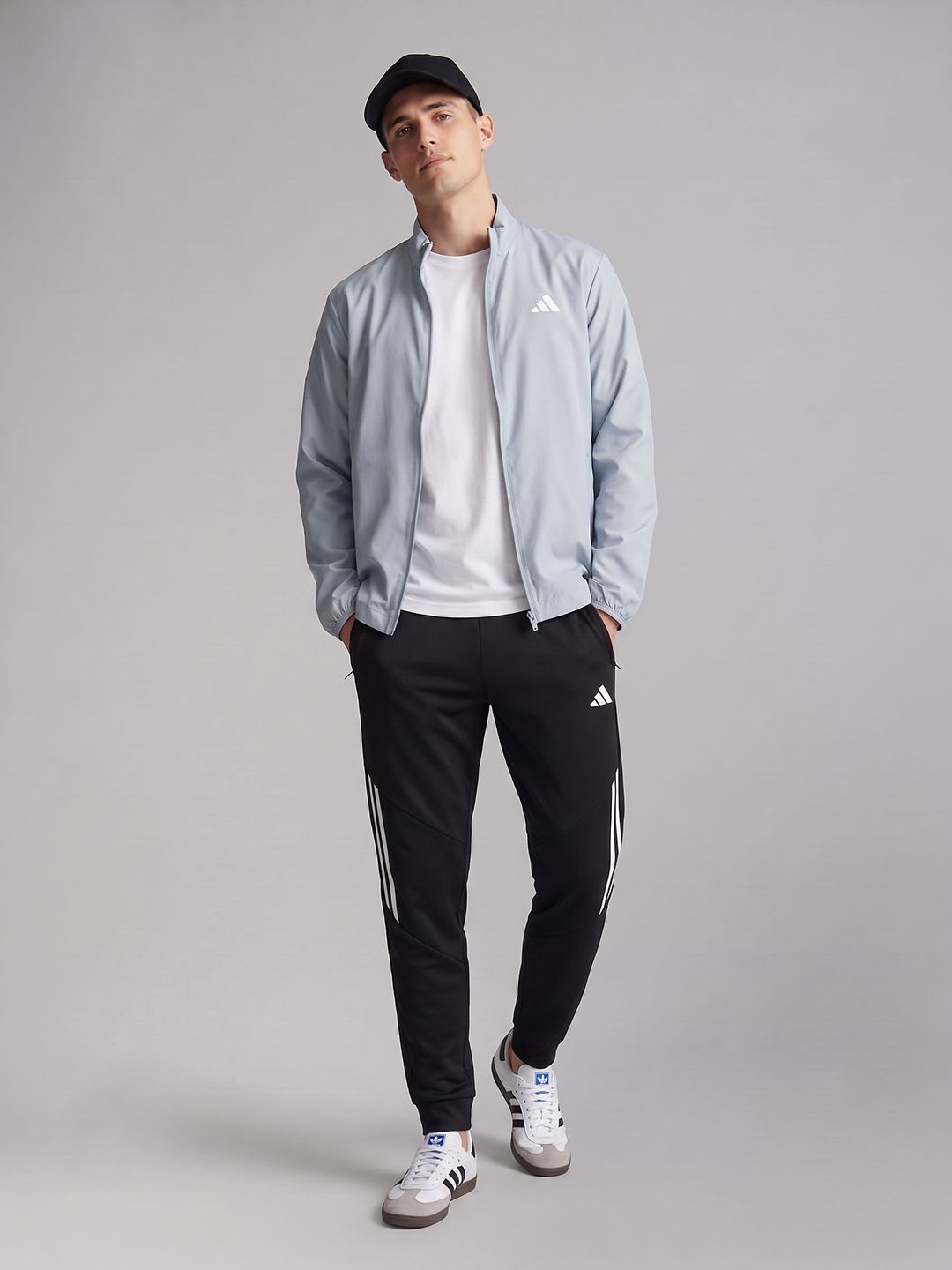 ADIDAS Brand Logo Sporty Jacket - back view