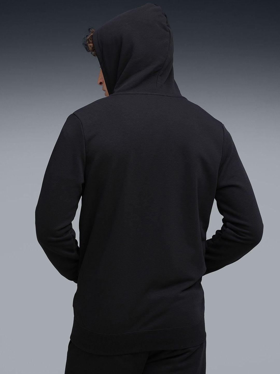 Puma Essentials Men's Rubber Print Full-Zip Hoodie - back view