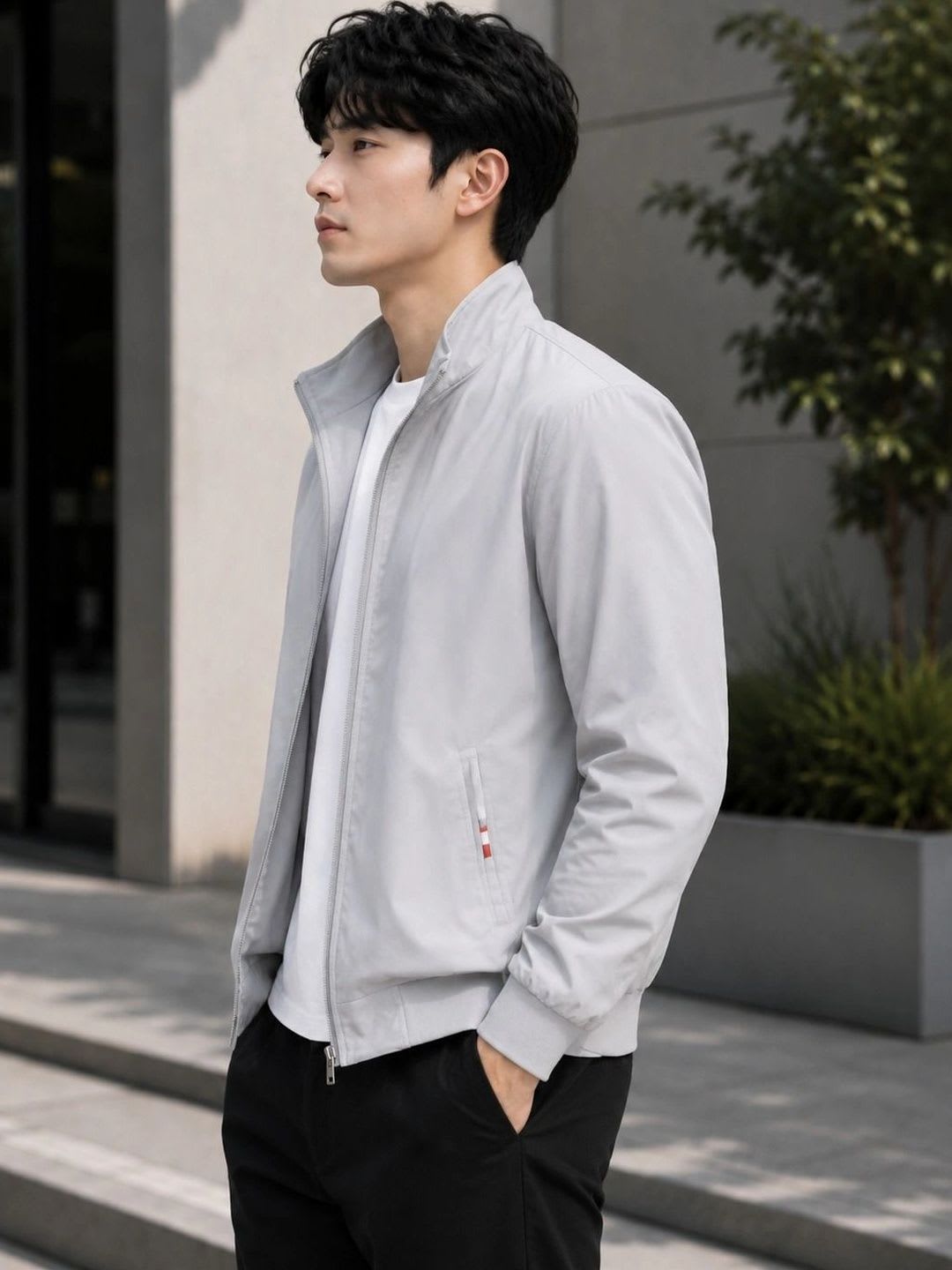 Mast & Harbour Men Bomber Jacket - back view