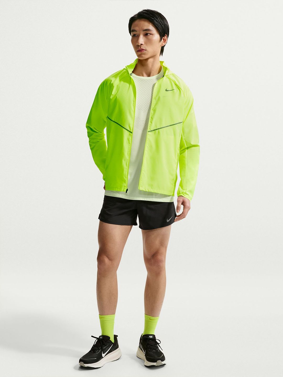 Nike Miler Men's Repel UV Protection Running Jacket - back view