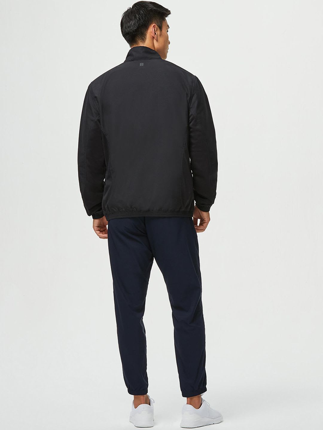 Decathlon Domyos - Men Black FJA 100 Moisture Managing Fitness Tracksuit Jackets - right view
