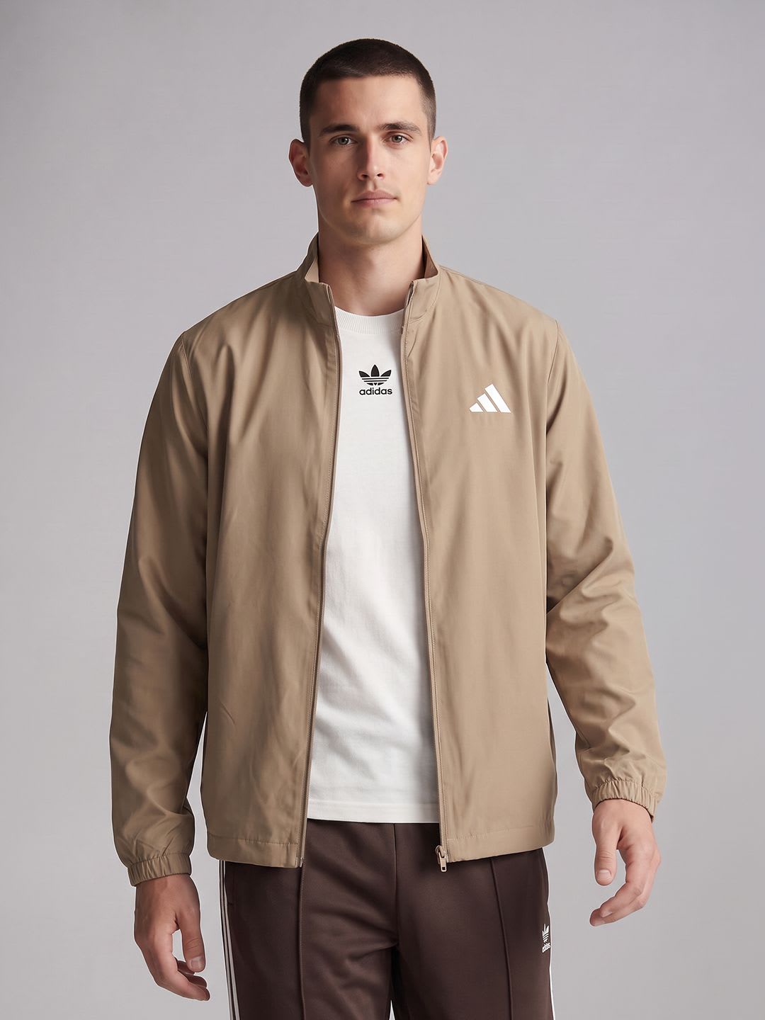 ADIDAS Brand Logo Sporty Jacket - default view