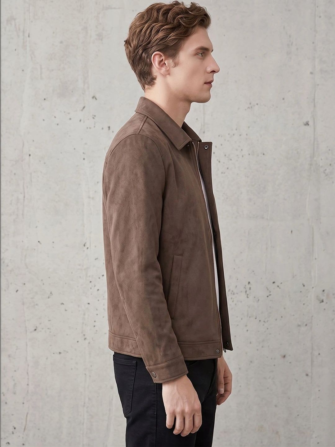 ATELIER REBEL Men Outdoor Bomber Jacket - left view