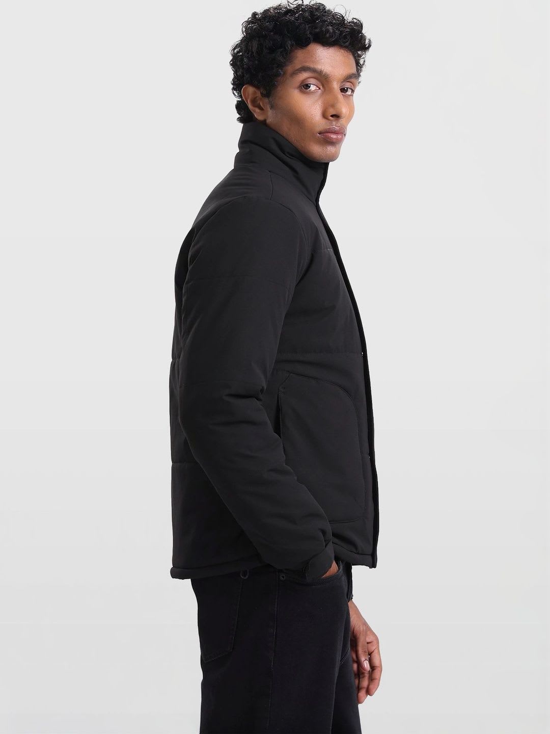 Arrow Sport High Neck Puffer Jacket - left view