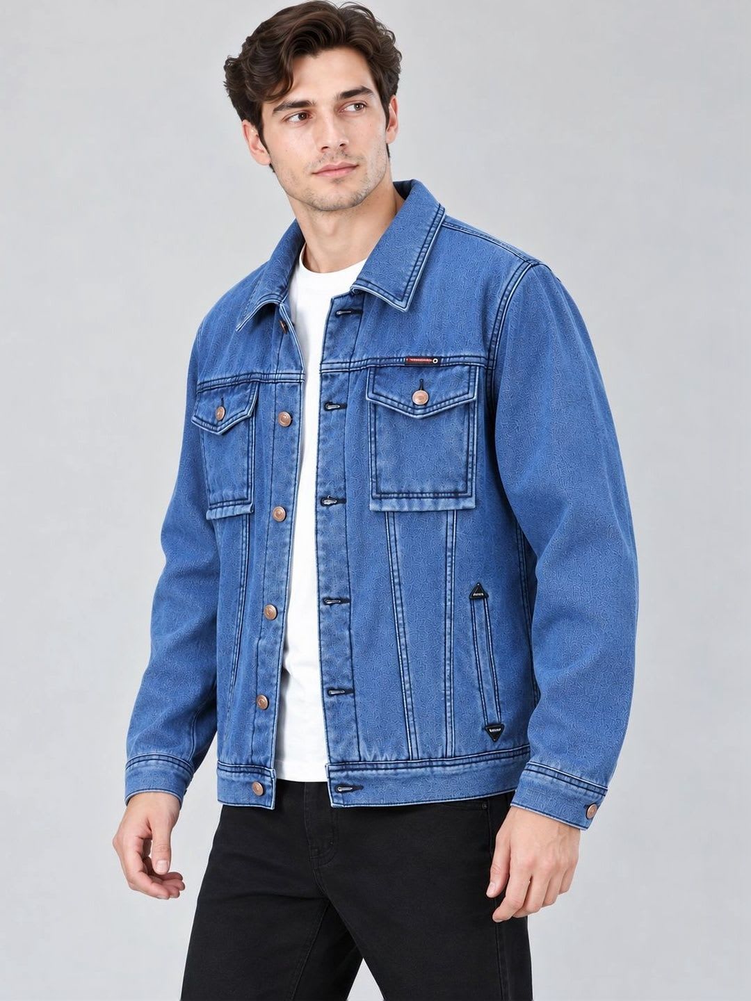 Suo Men Denim Jacket - default view