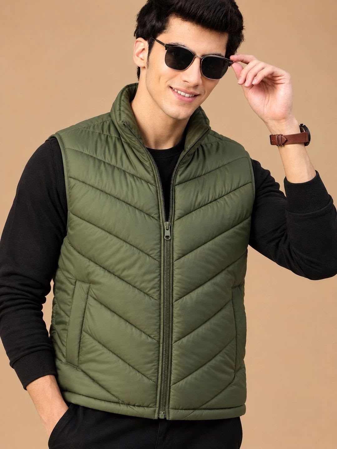 Roadster Men Lightweight Puffer Jacket - default view