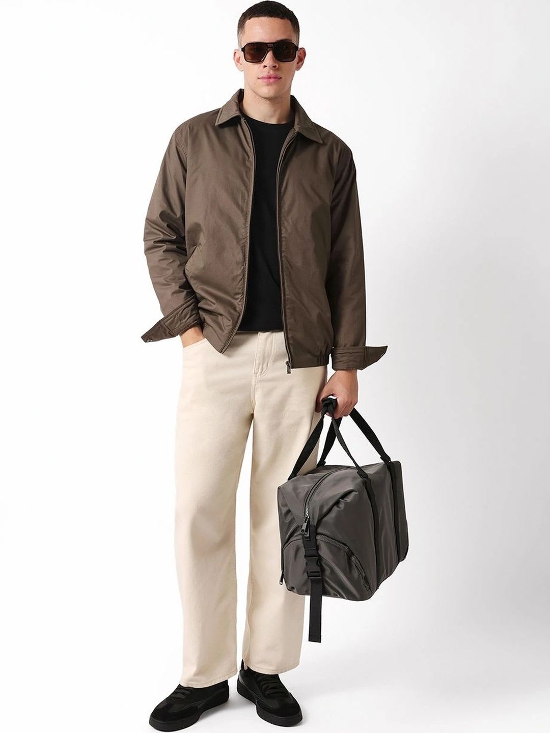 THE BEAR HOUSE Men Outdoor Bomber Jacket - right view