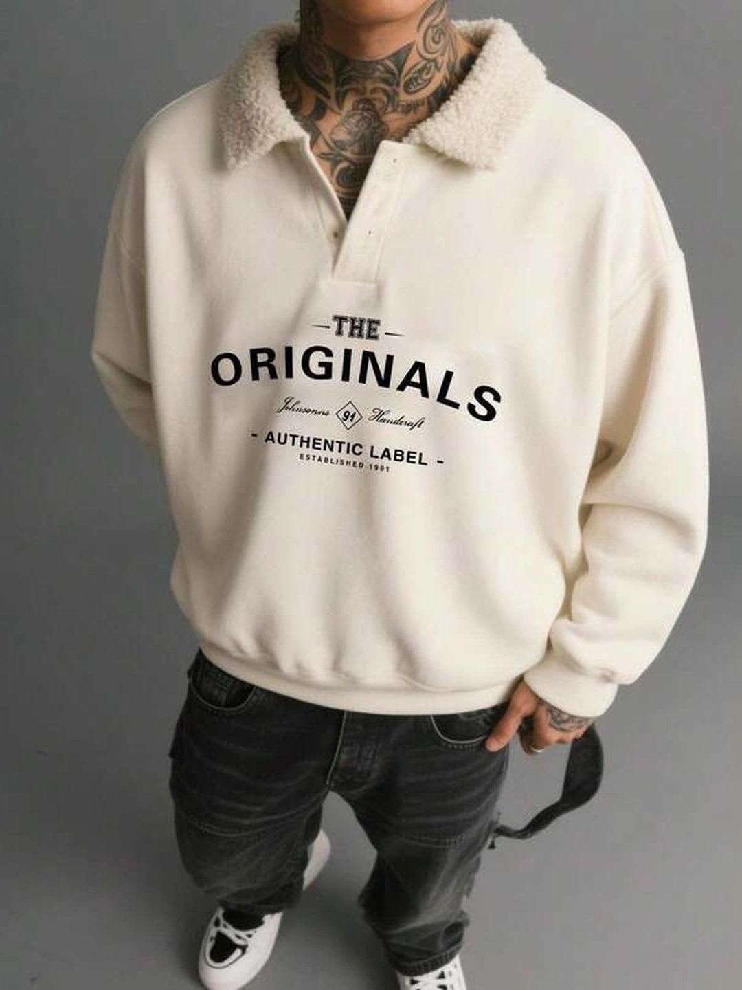 The Modern Soul Men Printed Sweatshirt - right view