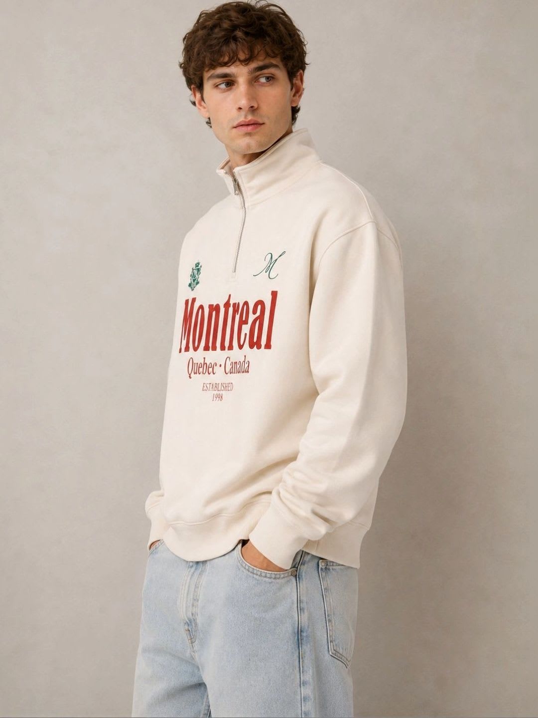 Mast & Harbour Men Printed Sweatshirt - back view