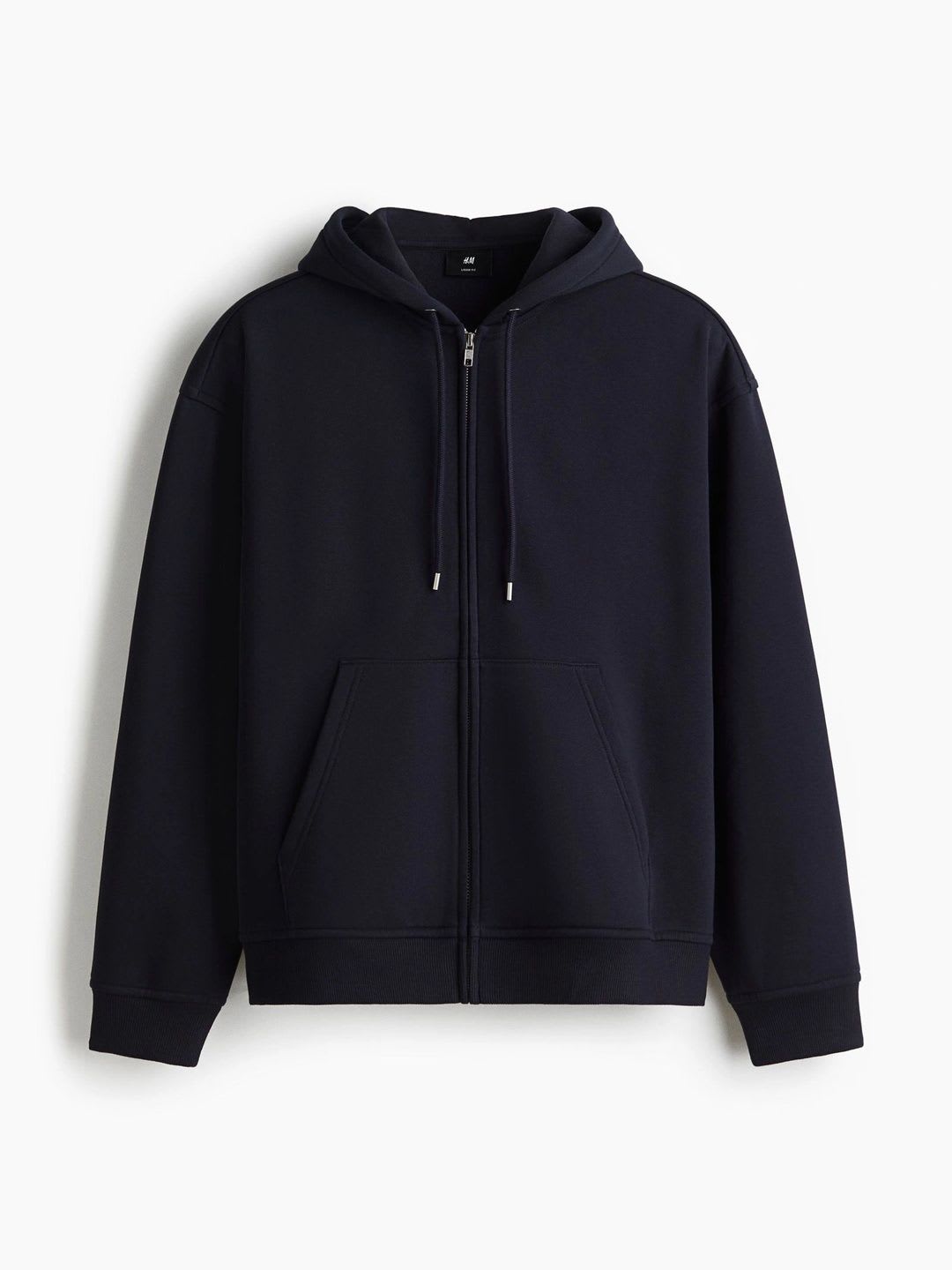 H&M Men Loose Fit Zip-Through Hooded sweatshirt - right view
