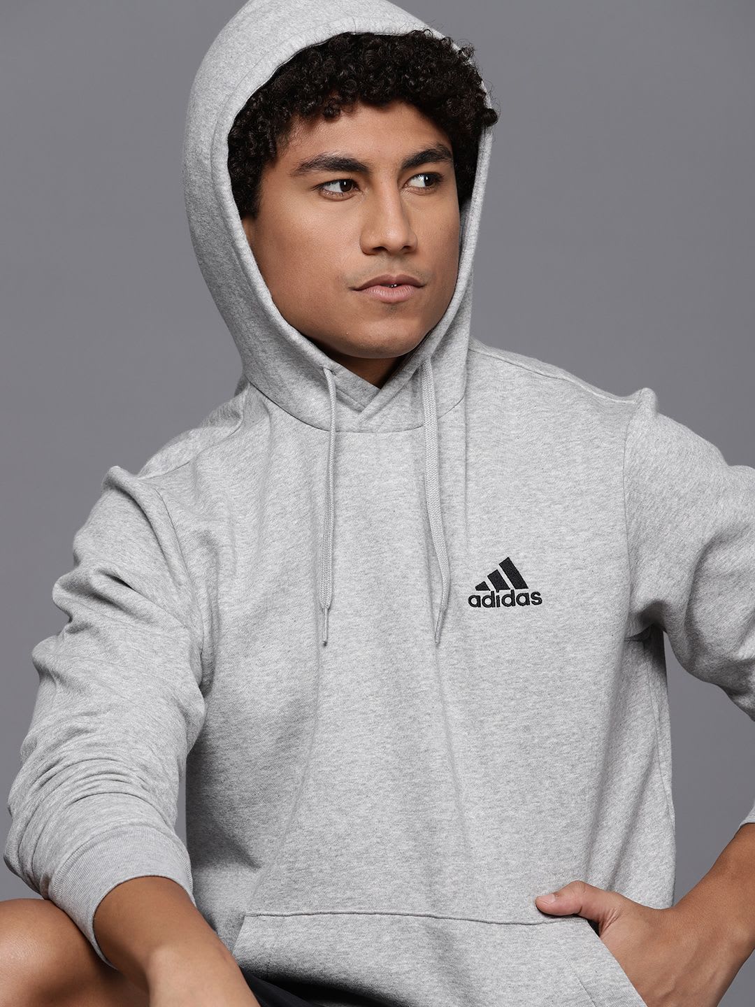 ADIDAS Men Hooded Sweatshirt - default view