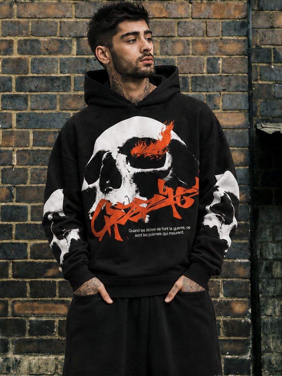 Force Men Printed Hooded Sweatshirt - default view
