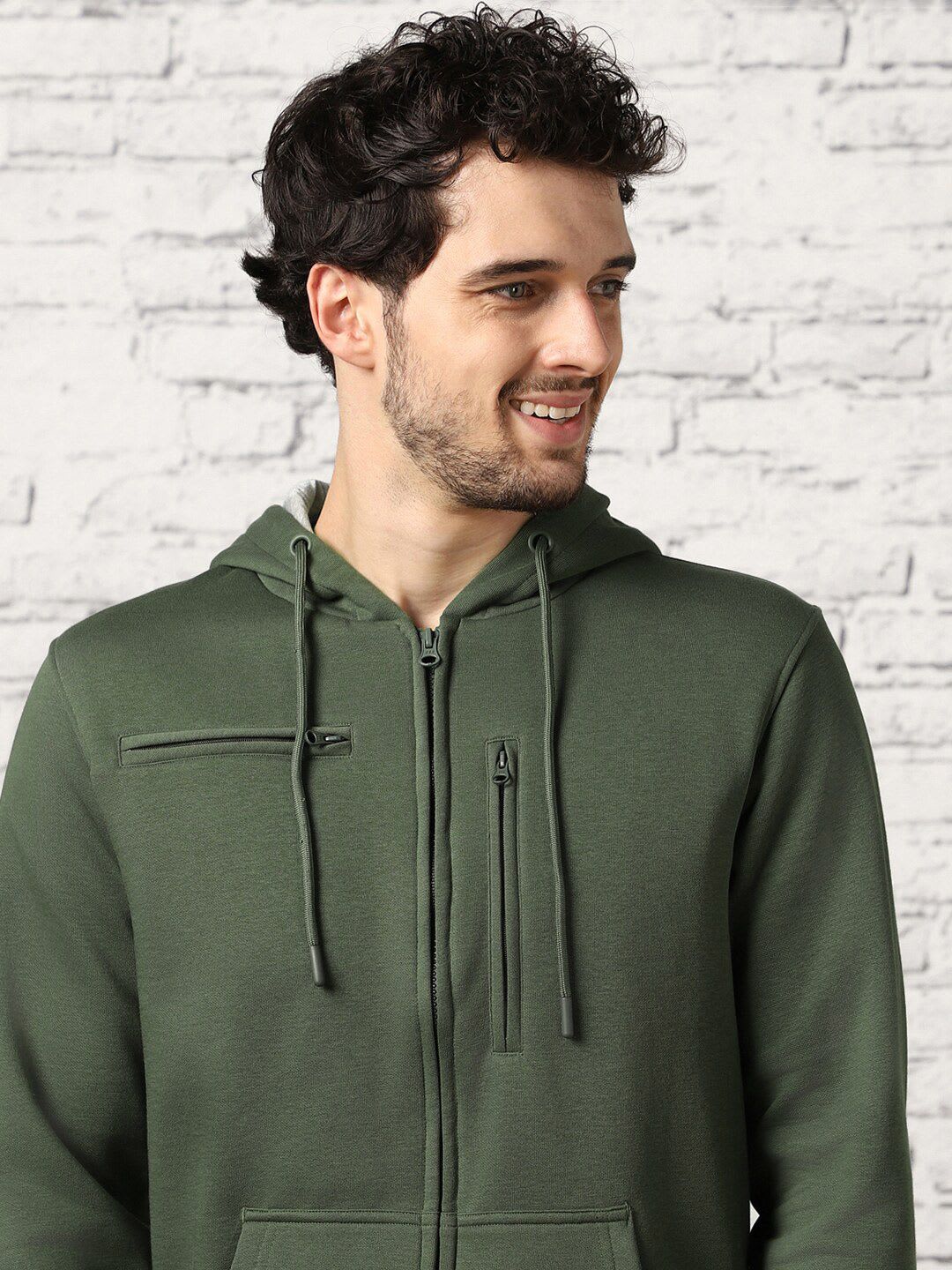 NOBERO Men Multi-feature Travel Hoodie - back view