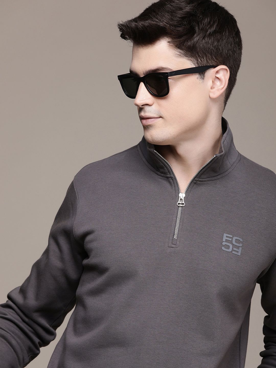 French Connection Mock Collar Sweatshirt - default view