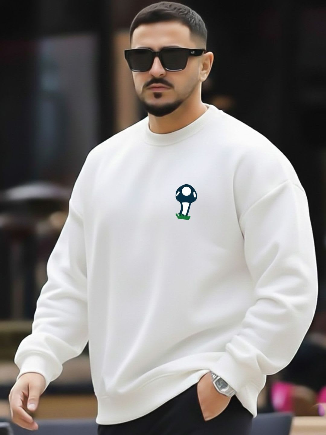 AUSK Men Printed Sweatshirt - default view