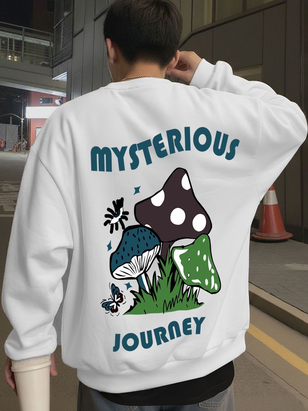 AUSK Men Printed Sweatshirt - right view