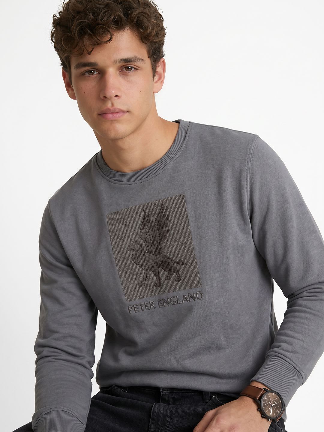 Peter England Printed Sweatshirt - default view